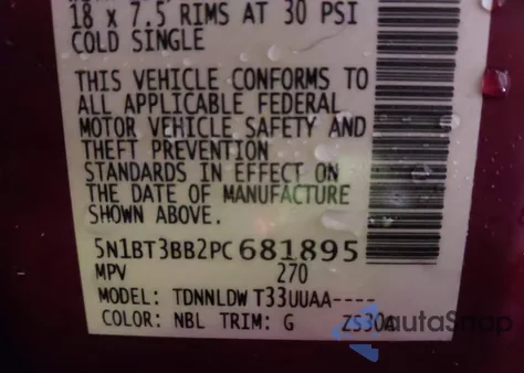 2023 Nissan Rogue Sv Intelligent Awd z USA, uszkodzony, nr VIN 5N1BT3BB2PC681895